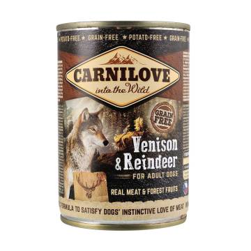 Влажный корм для собак всех пород Carnilove Venison & Reindeer For Adult Dog с олениной, 400 г