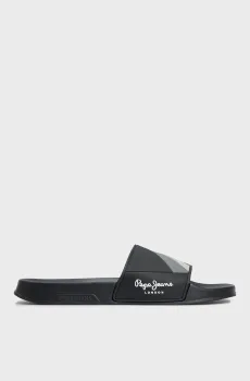 Мужские черные слайдеры Черный 42 Pepe Jeans PMS70125
