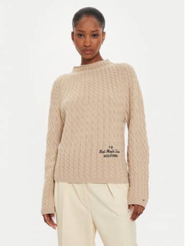 Tommy Hilfiger Светр WW0WW42144 Бежевий Relaxed Fit