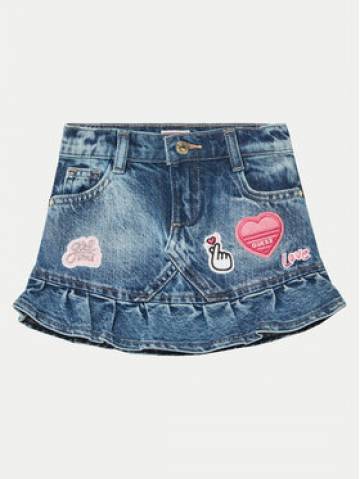 Guess Джинсова спідниця K5RD03 D45E0 Cиній Regular Fit Guess Джинсова спідниця K5RD03 D45E0 Cиній Regular Fit