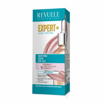 Разглаживающая сыворотка для лица Revuele Expert+ Контроль блеска, 30 мл Разглаживающая сыворотка для лица Revuele Expert+ Контроль блеска, 30 мл
