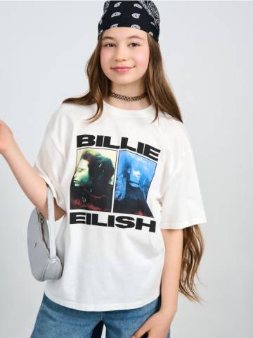 Футболка Billie Eilish - кремовий Футболка Billie Eilish - кремовий