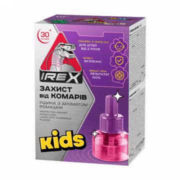 Детская жидкость от комаров Irex Kids от 2 лет, 30 ночей, 20 мл Детская жидкость от комаров Irex Kids от 2 лет, 30 ночей, 20 мл