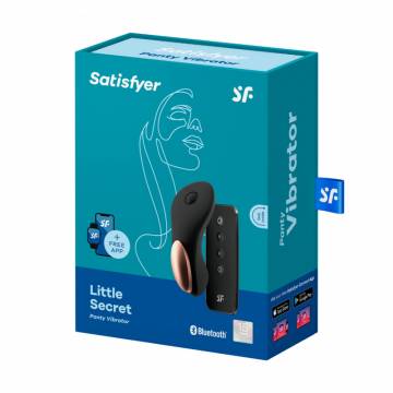 Смарт-вибратор в трусики Satisfyer Little Secret Panty Vibrator с пультом, черный, 1 шт Смарт-вибратор в трусики Satisfyer Little Secret Panty Vibrator с пультом, черный, 1 шт