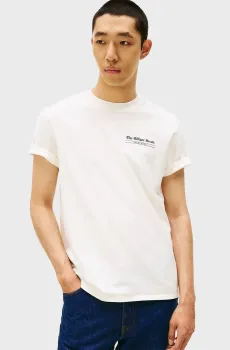 Мужская белая футболка HERALD BACK Белый L Tommy Hilfiger MW0MW40008