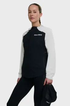 Женская ветровка HURRICANE WATERPROOF Разноцветный M Saucony SAW800456-WHBK