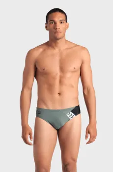 Мужские оливковые плавки STRIPE SWIM BRIEFS Оливковый 75 Arena 007929-650