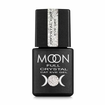 Гель-лак для ногтей Moon Full Crystal Cat Eye Gel, Silver, 8 мл Гель-лак для ногтей Moon Full Crystal Cat Eye Gel, Silver, 8 мл