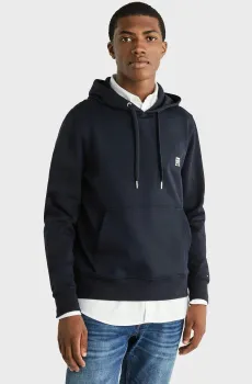 Мужское темно-синее худи MONOGRAM IMD Синий XL Tommy Hilfiger MW0MW33646