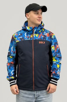 Спортивная ветровка синего цвета SB-19118-sport-blue