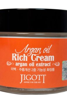 Насыщенный крем для лица Jigott Argan Oil Rich Cream с маслом арганы, 70 мл