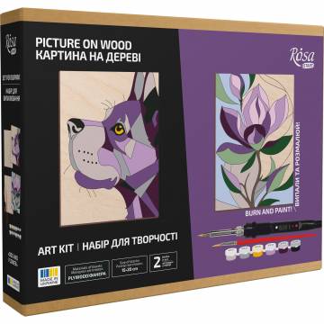 Набір для випалювання Rosa Start Dog and Flower (N000156)