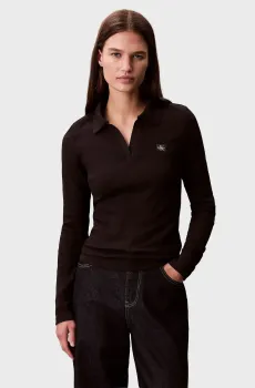 Женское черное поло JOHNNY Черный M Calvin Klein Jeans LV047E203G