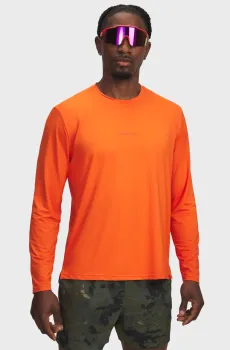 Мужской оранжевый лонгслив Pjt Rck Iso Chill LS Оранжевый S Under Armour 6007148-844