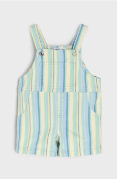 Джинсові комбінезони в смужку - різнобарвний