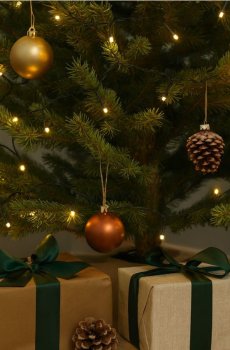 Новорічні гірлянди - білий