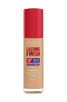 Уценка! Тональная основа для лица Rimmel Lasting Finish 35H Full Coverage Lightweight Foundation SPF 20, 170 Wheat, 30 мл