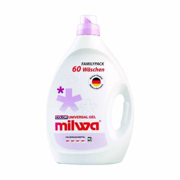 Гель для стирки Milwa Color Universal Gel 60 стирок, 3 л Гель для стирки Milwa Color Universal Gel 60 стирок, 3 л