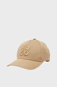 Мужская бежевая кепка Бежевый ONESIZE HUGO 50533409;269