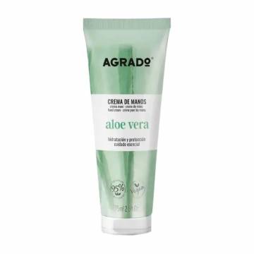 Увлажняющий защитный крем для рук Agrado Aloe Vera Hand Cream, 75 мл Увлажняющий защитный крем для рук Agrado Aloe Vera Hand Cream, 75 мл