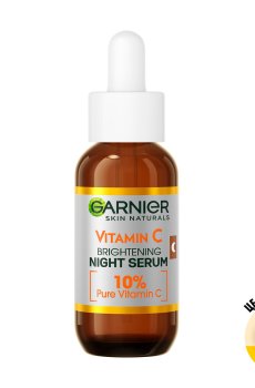 Ночная сыворотка для лица Garnier Skin Naturals Brightening Night Serum 10% с витамином С, 30 мл