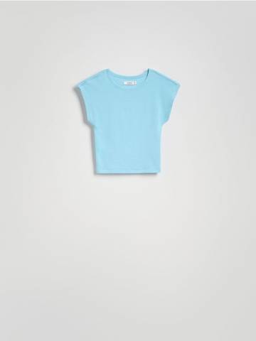 Reserved - Футболка з високим вмістом модалу - бірюзовий - 9949B-66X Reserved - Футболка з високим вмістом модалу - бірюзовий - 9949B-66X