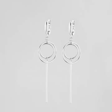 Серебряные серьги Minimal 520605 Серебряные серьги Minimal 520605