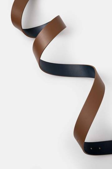 Кожаный ремень Tommy Hilfiger мужской цвет коричневый AM0AM12549