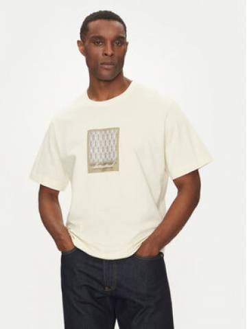 Jack&Jones Футболка Islington 12273019 Écru Loose Fit Jack&Jones Футболка Islington 12273019 Écru Loose Fit