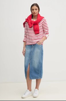 Джинсовая юбка Pepe Jeans MIDI SKIRT HW DOUBLE