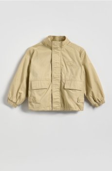 Reserved - Куртка з коміром-стійкою - бежевий - 317IL-80X