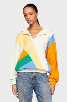 Женское худи COLORBLK TOWELLING HOODIE Разноцветный M Tommy Hilfiger WW0WW41232