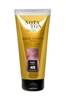 Тонирующий бальзам для волос Notaton New Life Balm Toning с био-золотом, 45 Розовое дерево, 150 мл