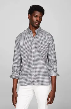 Мужская рубашка в клетку 1985 OXFORD GINGHAM Разноцветный S Tommy Hilfiger MW0MW33763