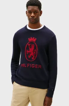 Мужской темно-синий джемпер GIFTING Синий XL Tommy Hilfiger MW0MW40841