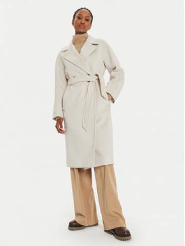 Weekend Max Mara Вовняне пальто Resina 2425016092 Écru Regular Fit Weekend Max Mara Вовняне пальто Resina 2425016092 Écru Regular Fit