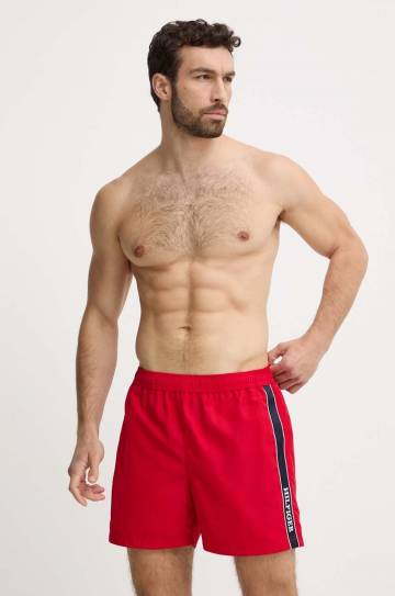 Купальные шорты Tommy Hilfiger цвет красный UM0UM03213 Купальные шорты Tommy Hilfiger цвет красный UM0UM03213
