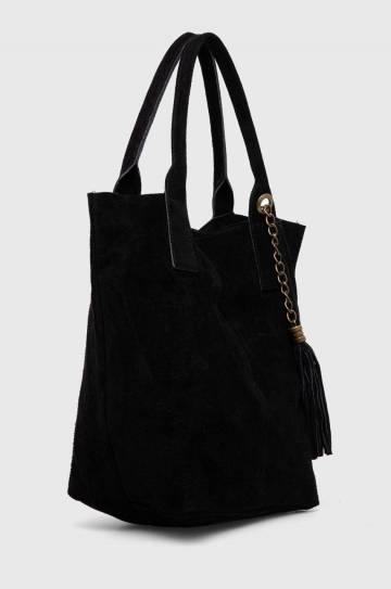 Замшевая сумочка Answear Lab цвет чёрный Замшевая сумочка Answear Lab цвет чёрный