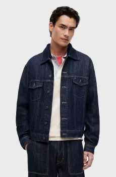 Мужская темно-синяя джинсовая куртка JAIMIE RLXD TRCKR JCKT CJ5056 Синий L Tommy Jeans DM0DM23328