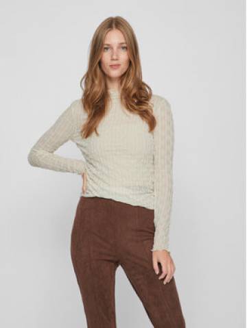 Vila Блузка 14088387 Бежевий Slim Fit Vila Блузка 14088387 Бежевий Slim Fit