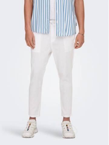 Only & Sons Штани з тканини 22024966 Білий Tapered Fit Only & Sons Штани з тканини 22024966 Білий Tapered Fit