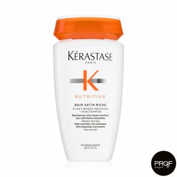 Насыщенный увлажняющий шампунь-ванна Kerastase Nutritive Bain Satin Riche Shampoo для очень сухих волос, 250 мл Насыщенный увлажняющий шампунь-ванна Kerastase Nutritive Bain Satin Riche Shampoo для очень сухих волос, 250 мл