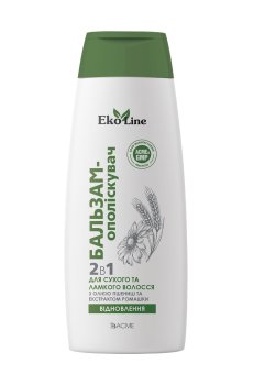 Бальзам Acme Color EkoLine Восстановление, для сухих и ломких волос, с маслом пшеницы и экстрактом ромашки, 400 мл