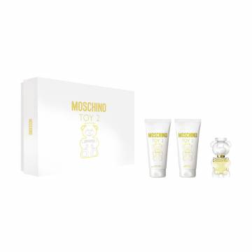 Парфюмированный набор женский Moschino Toy 2 (парфюмированная вода, 5 мл + лосьон для тела, 25 мл + гель для душа, 25 мл) Парфюмированный набор женский Moschino Toy 2 (парфюмированная вода, 5 мл + лосьон для тела, 25 мл + гель для душа, 25 мл)