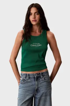 Женская зеленая майка CONTOUR Зеленый XS Calvin Klein Jeans LV047F816G