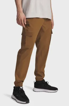 Мужские коричневые спортивные брюки UA Vibe Woven Cargo Pants Коричневый S Under Armour 1386558-498