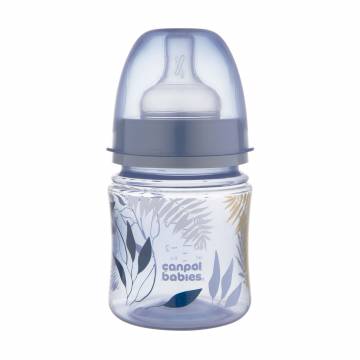 Бутылка Canpol Babies EasyStart Gold с широким отверстием, антиколиковая, голубая, 120 мл (35/239_blu) Бутылка Canpol Babies EasyStart Gold с широким отверстием, антиколиковая, голубая, 120 мл (35/239_blu)