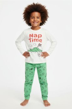 Піжамний комплект із двох предметів - кремовий