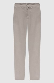 Серые брюки с патчем