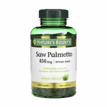 Со Пальметто Natures Bounty Saw Palmetto 450 мг, 250 капсул Со Пальметто Natures Bounty Saw Palmetto 450 мг, 250 капсул